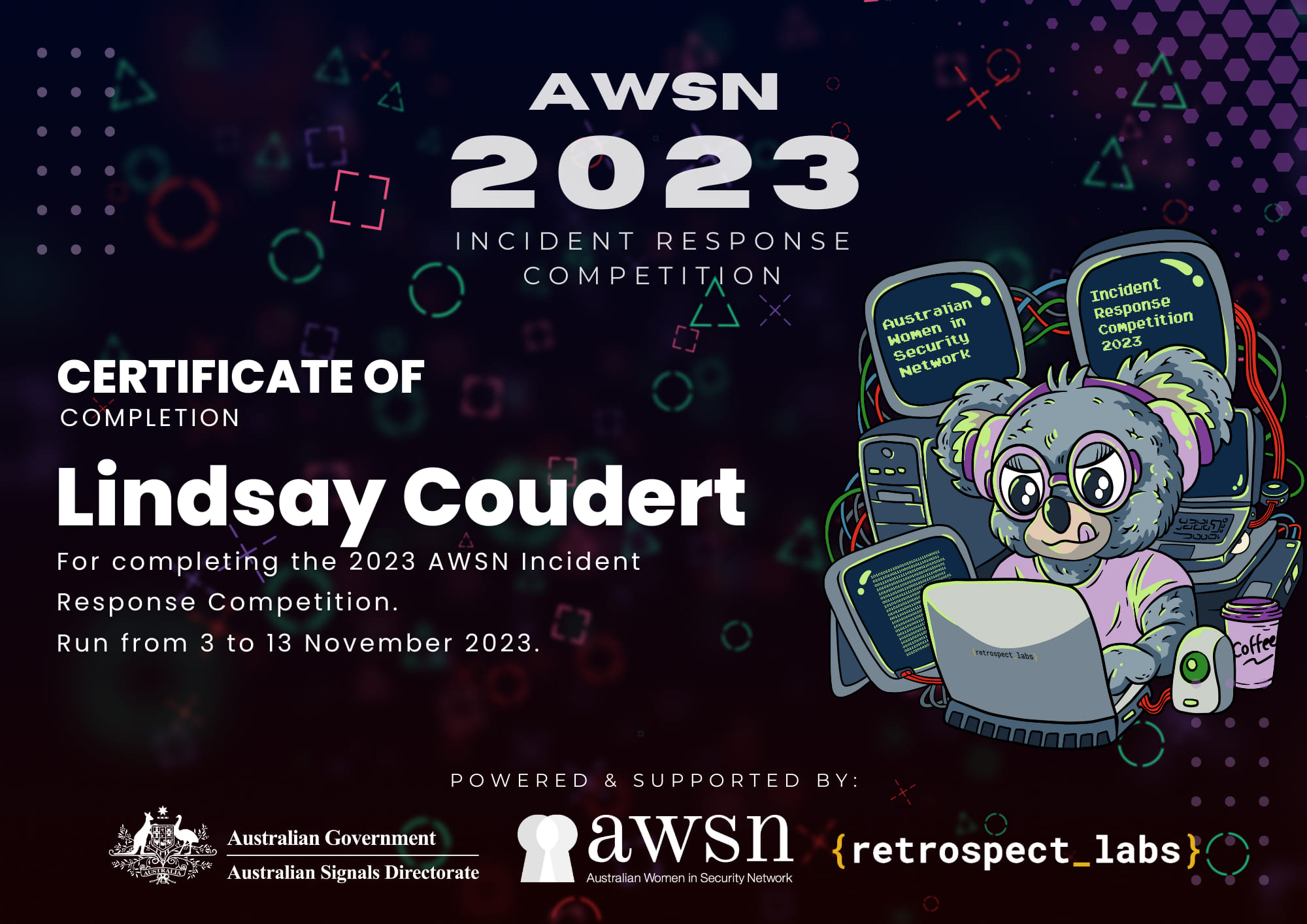 AWSN 2023 IR Challenge